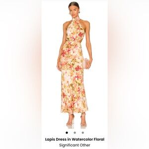 Significant Other Lapis Dress in Watercolor Floral